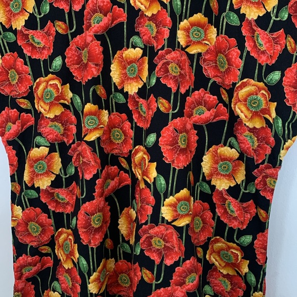 S.C.R.U.B.S. Medical Faux Wrap Floral Multi-Color Women’s Size L 100% Cotton Top - Picture 10 of 15